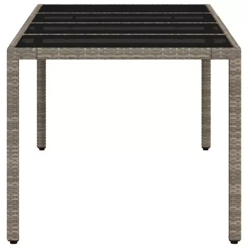 vidaXL Set di 4 Tavoli da Giardino Grigio Chiaro
