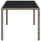 vidaXL Set di 4 Tavoli da Giardino Grigio Chiaro
