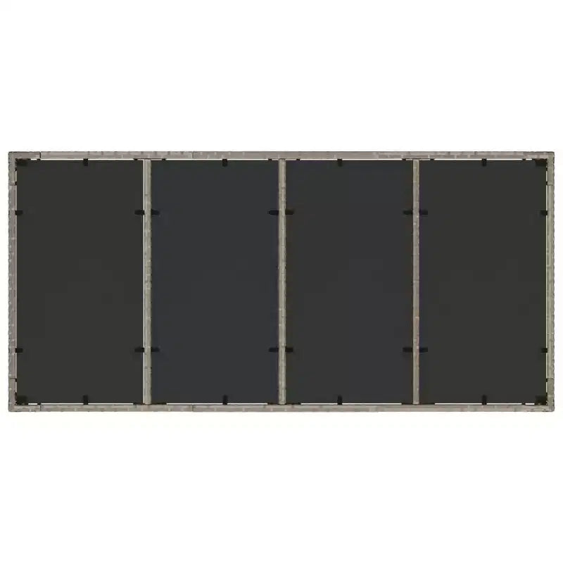 vidaXL Set di 4 Tavoli da Giardino Grigio Chiaro