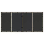 vidaXL Set di 4 Tavoli da Giardino Grigio Chiaro