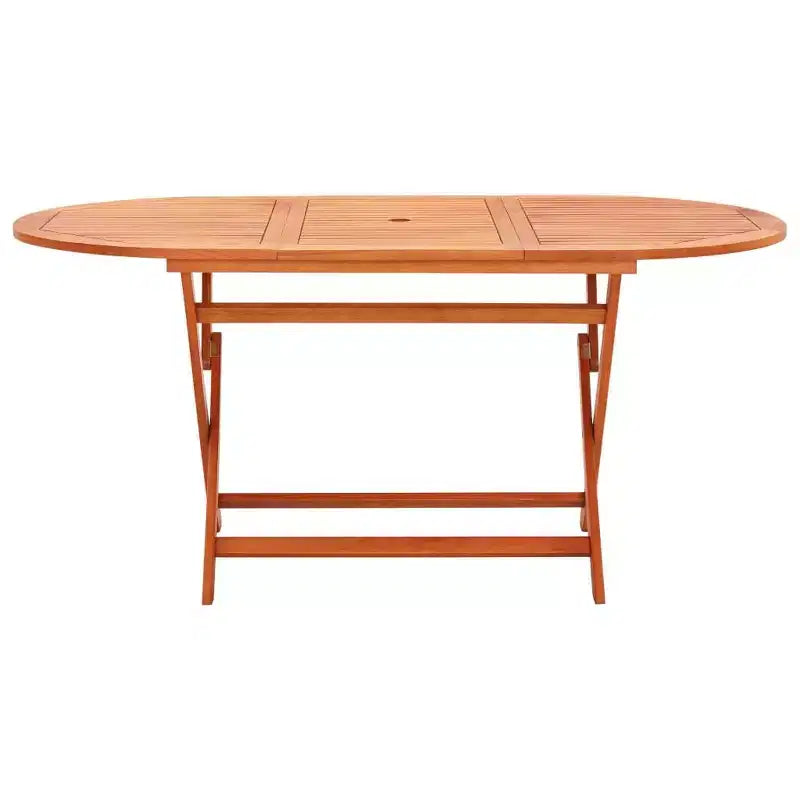 vidaXL Tavolo Pieghevole da Esterno 63x33.5x29.1 cm Legno Massello di Eucalipto