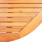 vidaXL Tavolo Pieghevole da Esterno 63x33.5x29.1 cm Legno Massello di Eucalipto