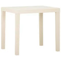 vidaXL Patio Table White 31.1x25.6x28.3 Plastic
