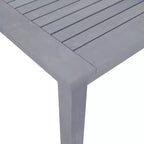 vidaXL Tavolo da pranzo grigio in legno massello di acacia - 34,6 x 34,6 x 29,1