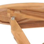 vidaXL Tavolo da Giardino in Teak Levigato Fine in Legno Duro di Teak con Finitura a Base d'Acqua - 35,4 x 29,5