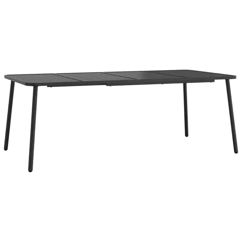 vidaXL Garden Table Anthracite Steel with e-coating and powder-coating - 78.7 x 39.4 x 28