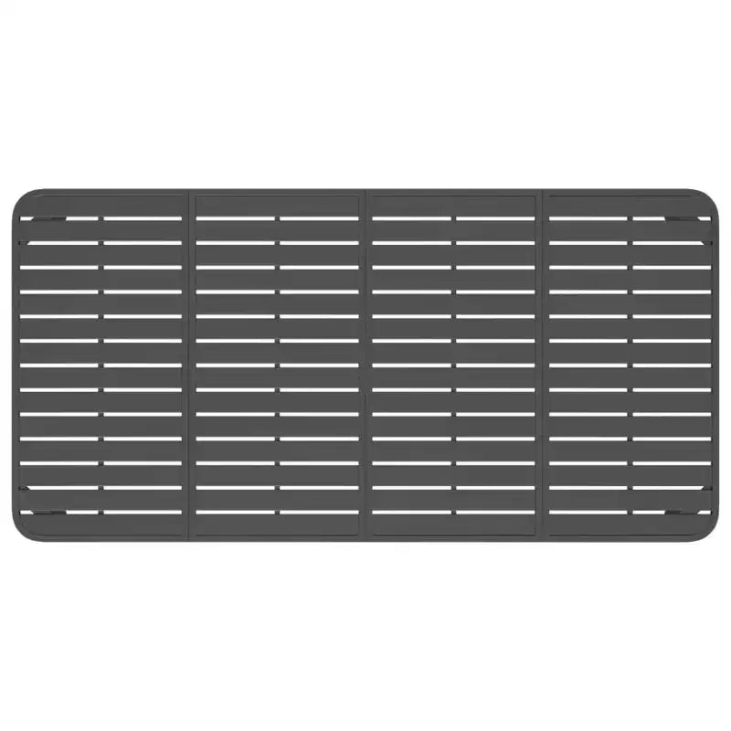 vidaXL Tavolo da giardino antracite in acciaio con rivestimento elettronico e verniciatura a polvere - 78,7 x 39,4 x 28