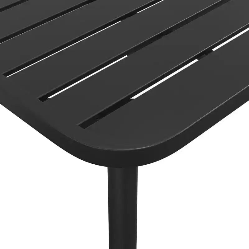 vidaXL Tavolo da giardino antracite in acciaio con rivestimento elettronico e verniciatura a polvere - 78,7 x 39,4 x 28