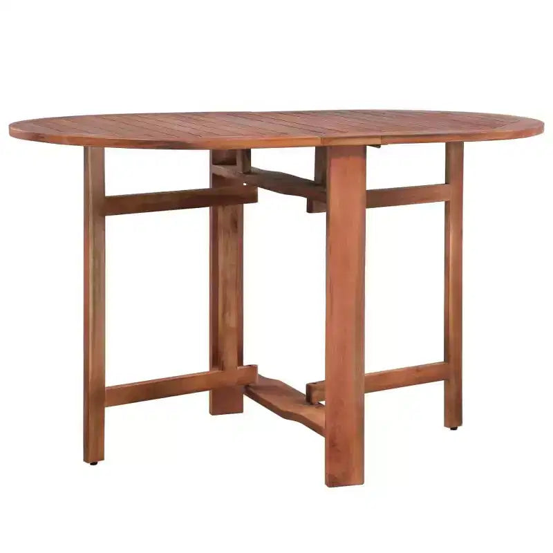 vidaXL Tavolo da giardino 120x70x74 cm in massello di acacia