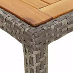vidaXL Tavolo da pranzo da giardino in polyrattan nero 250x100x75 cm