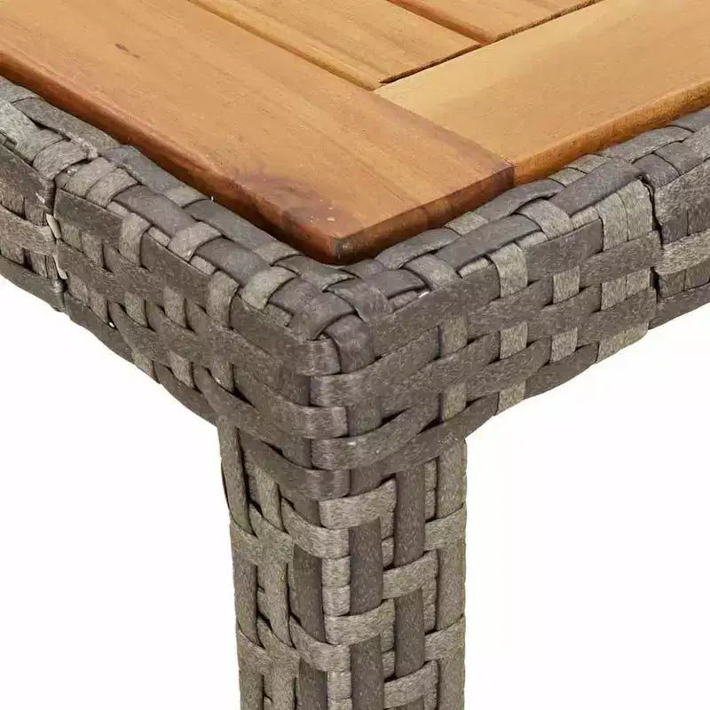 vidaXL Tavolo da pranzo da giardino in polyrattan nero 250x100x75 cm