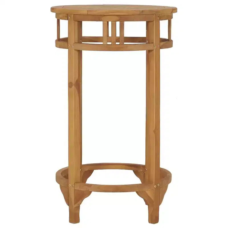 vidaXL Tavolo da Bar 60 cm in Legno Massello di Teak