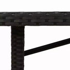 vidaXL Tavolo da Giardino Nero