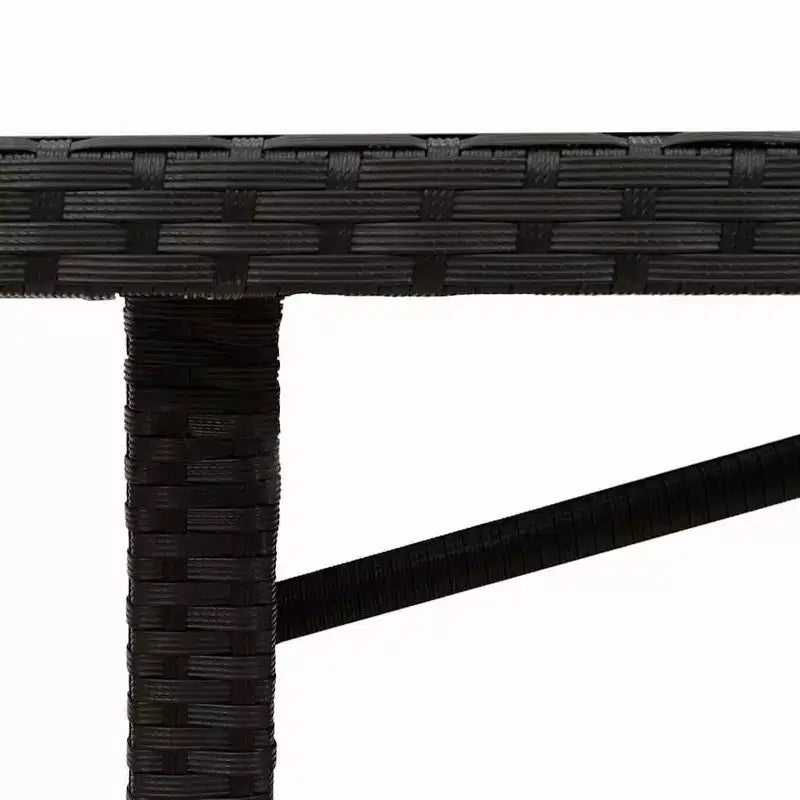 vidaXL Tavolo da Giardino Nero