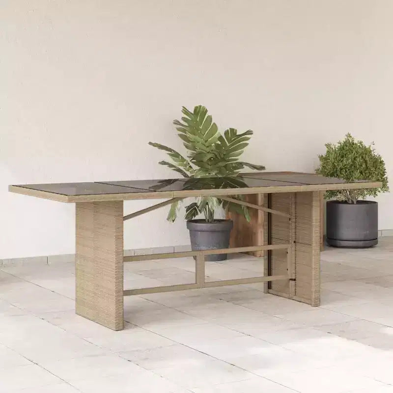 vidaXL Tavolo da Giardino Nero