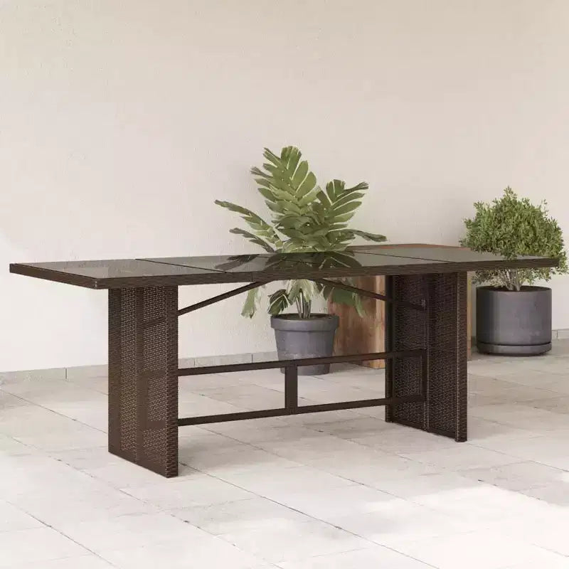vidaXL Tavolo da Giardino Nero
