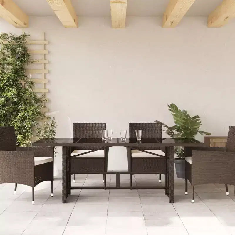 vidaXL Tavolo da Giardino Nero