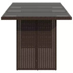 vidaXL Tavolo da Giardino Nero