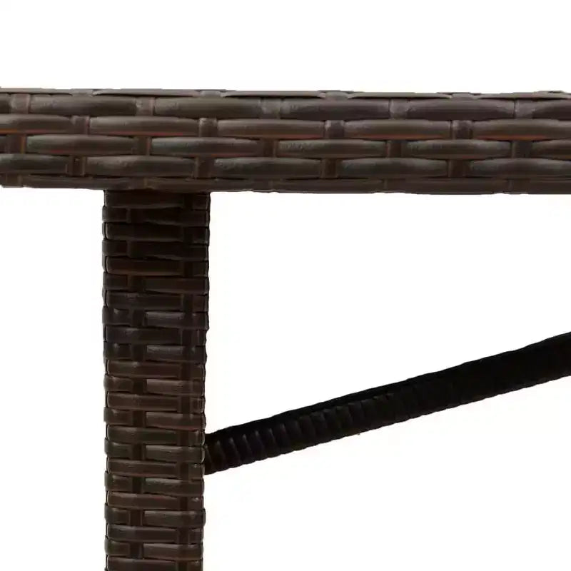 vidaXL Tavolo da Giardino Nero