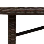vidaXL Tavolo da Giardino Nero
