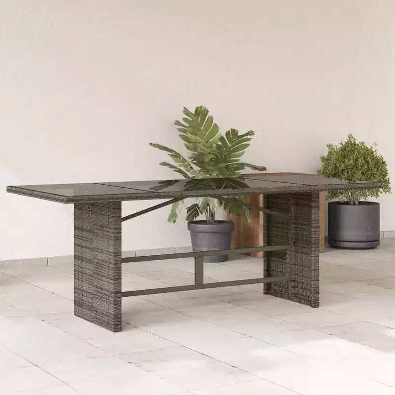 vidaXL Tavolo da Giardino Nero