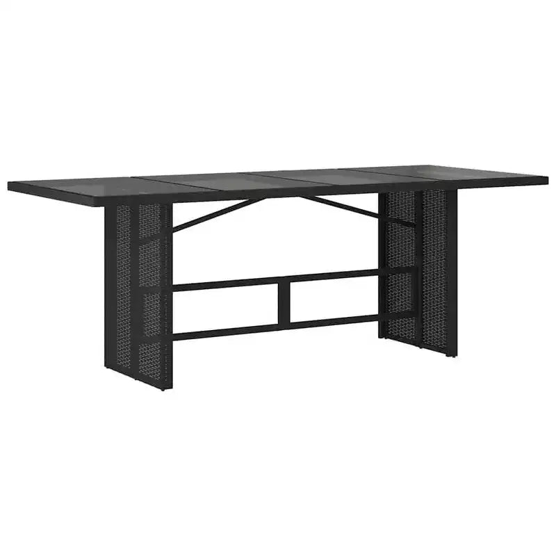 vidaXL Garden Table Black