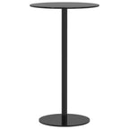 vidaXL Patio Table Round Black 23.6x41.3 Steel