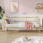 Divano Letto Singolo con Elegante Testiera e Supporto a Doghe in Acciaio Premium, Struttura Multifunzionale per Letto a Scomparsa per Camera da Letto, Soggiorno, Camera degli Ospiti