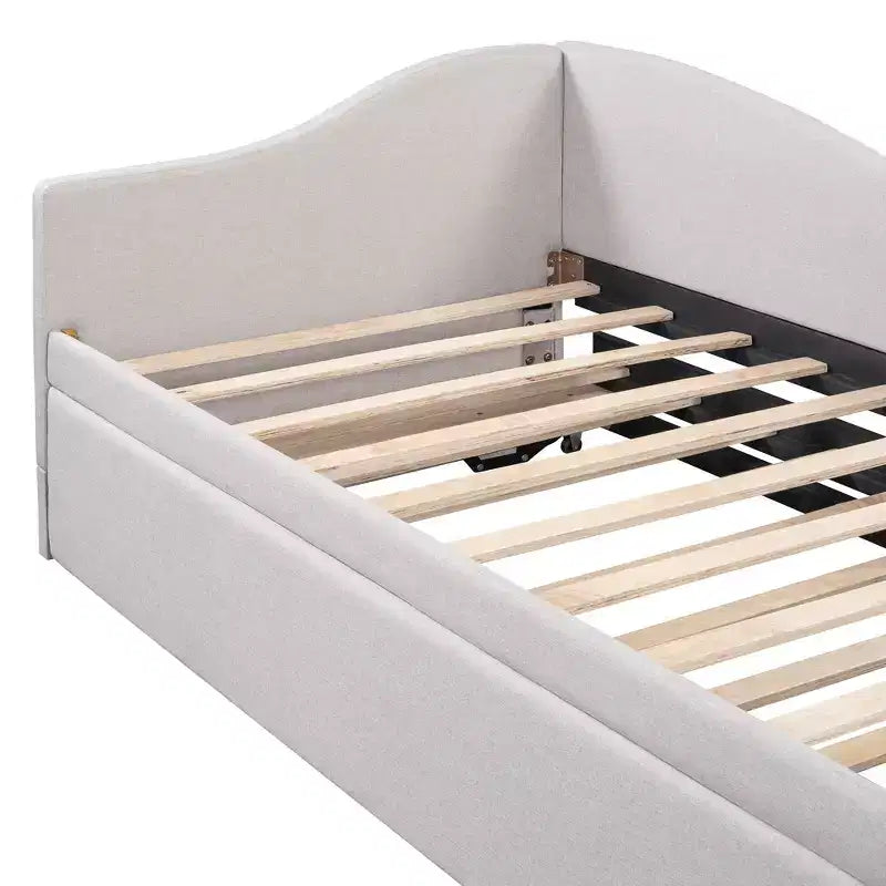 Luxystar Divano Letto a L Imbottito Matrimoniale con Letto Estraibile a Scomparsa per Soggiorno