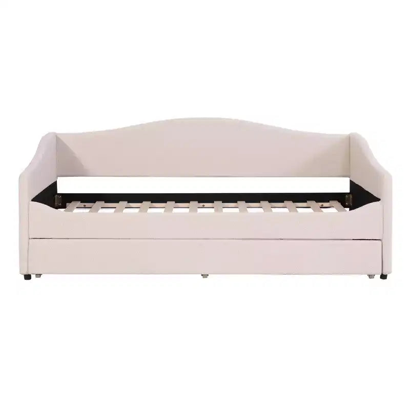 Letto a giorno in pile Teddy Luxystar per materasso singolo con luci LED e letto estraibile a rotelle