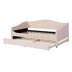 Letto a giorno in pile Teddy Luxystar per materasso singolo con luci LED e letto estraibile a rotelle