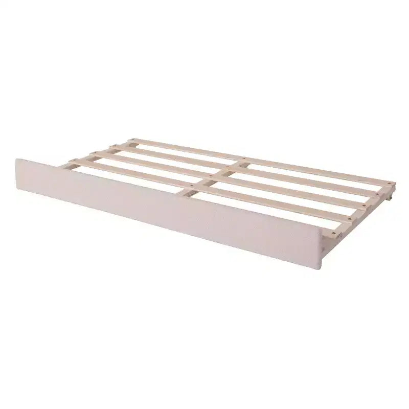 Letto a giorno in pile Teddy Luxystar per materasso singolo con luci LED e letto estraibile a rotelle