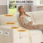 Dyonery 82 Divano Letto, Divano Reclinabile a L con Chaise Longue Contenitore Reversibile, Montaggio Senza Attrezzi