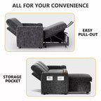 Dyonery 82 Divano Letto, Divano Reclinabile a L con Chaise Longue Contenitore Reversibile, Montaggio Senza Attrezzi