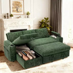 Dyonery 82 Divano Letto, Divano Reclinabile a L con Chaise Longue Contenitore Reversibile, Montaggio Senza Attrezzi