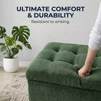 Divano Sezionale Modulare Dyonery a 5 Posti con Letto Estraibile per Piccoli Spazi, Divano a L con Letto Estraibile, Contenitore, Porte USB e Recliner