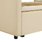 Letto a giorno imbottito Luxystar Twin Size con letto estraibile a scomparsa per soggiorno e camera degli ospiti