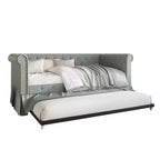 Divano letto singolo ChaletPosh in lino con letto estraibile