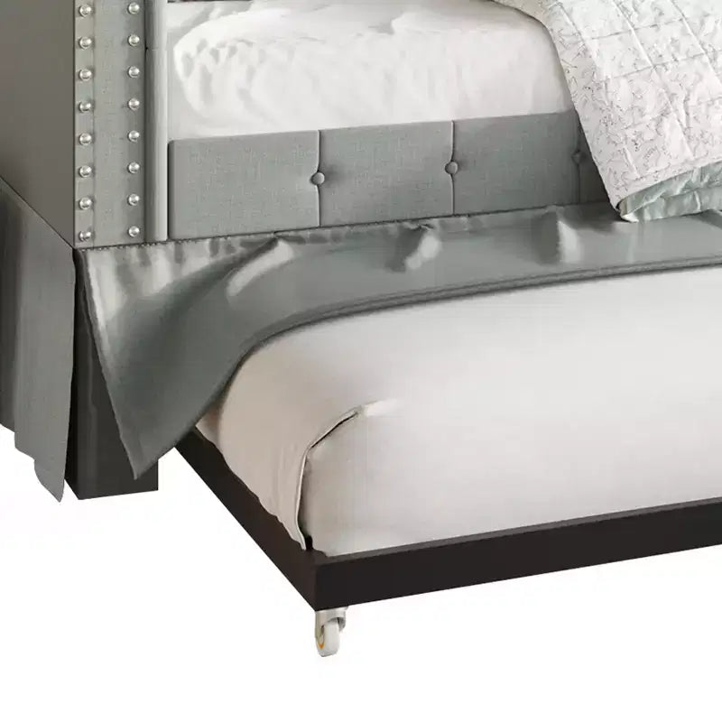 Divano letto singolo ChaletPosh in lino con letto estraibile