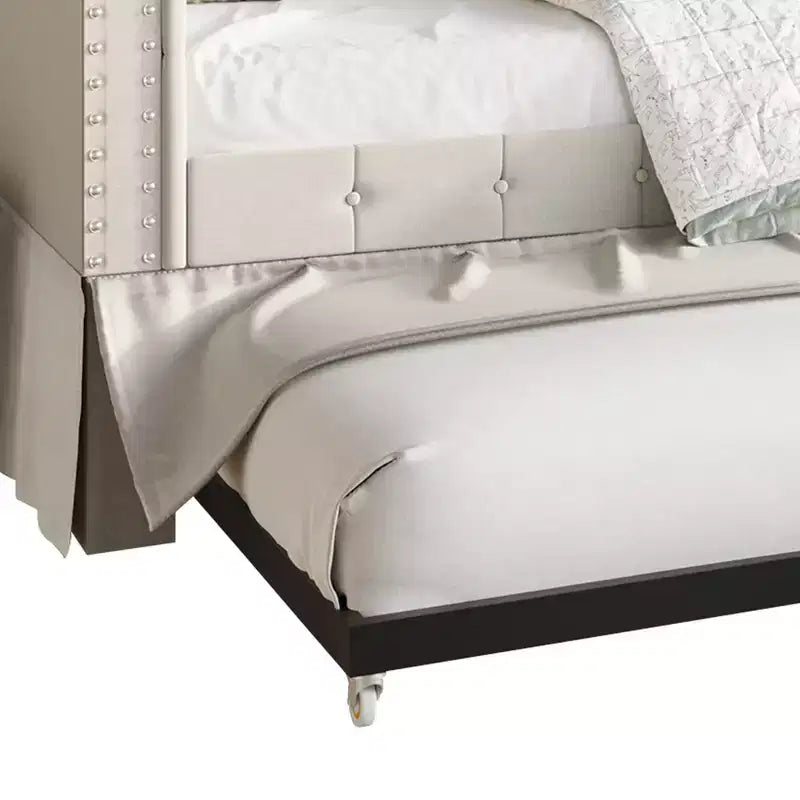 Divano letto singolo ChaletPosh in lino con letto estraibile