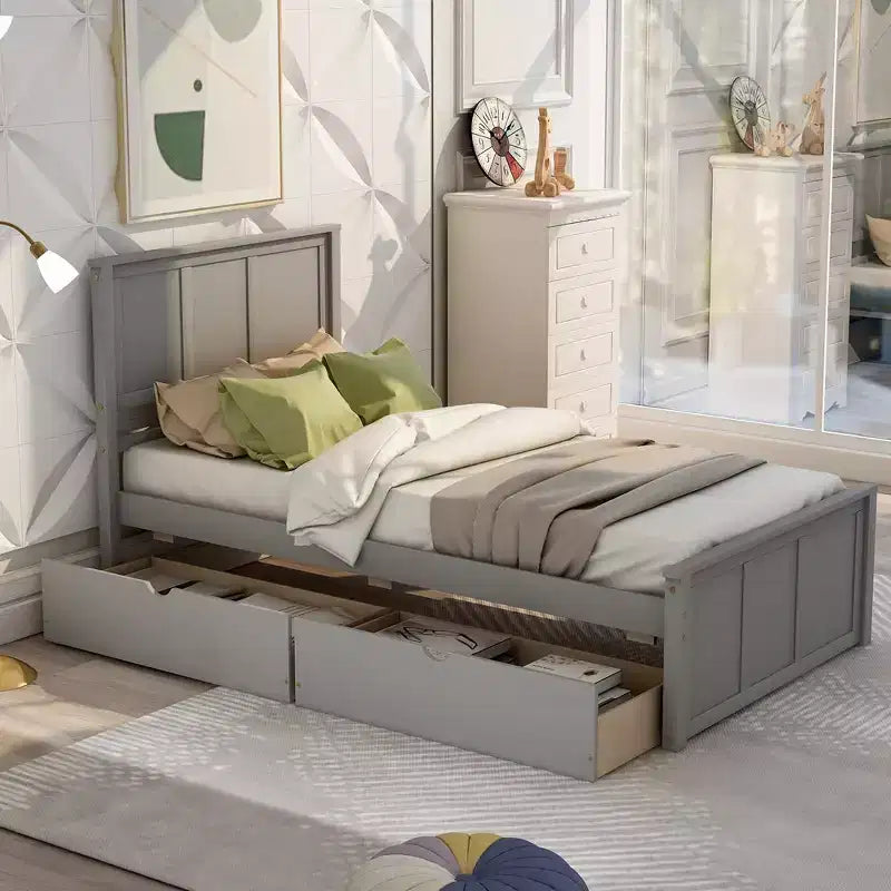 Letto a piattaforma con contenitore, telaio misura piazza e mezza, set telaio divano letto e letto estraibile piazza e mezza, divano letto e letto a rotelle con rotelle a scomparsa