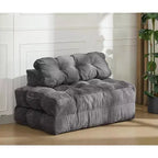 Divano Letto Pieghevole 3 in 1 COZONY, Poltrona da Pavimento Pieghevole con Cuscino, Futon da Pavimento in Velluto a Coste, Letto Pieghevole in Schiuma Sminuzzata per Soggiorno/Camera da Letto