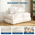 Divano Letto Pieghevole 3 in 1 COZONY, Poltrona da Pavimento Pieghevole con Cuscino, Futon da Pavimento in Velluto a Coste, Letto Pieghevole in Schiuma Sminuzzata per Soggiorno/Camera da Letto
