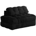COZONY 3-in-1 Folding Sofa Bed, Foldable Floor Chair with Pillow, Corduroy Floor Futon Couch, Shredded Foam Fold Out Bed for Living Room/Bedroom