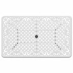 vidaXL Tavolo da giardino bianco in alluminio pressofuso 150x90x72 cm Robusto
