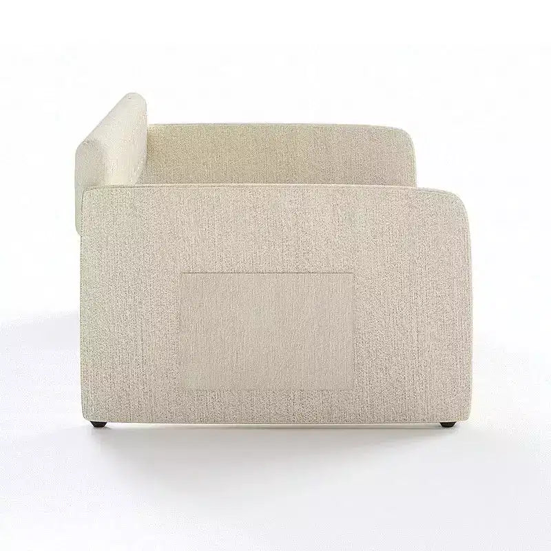 Letto a una piazza e mezza Karl Home Gray Twin Daybed con rivestimento in ciniglia e cassetti portaoggetti