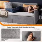 Letto a una piazza e mezza Karl Home Gray Twin Daybed con rivestimento in ciniglia e cassetti portaoggetti