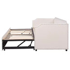 Divano letto imbottito Luxystar Twin to King con letto estraibile a scomparsa per soggiorno