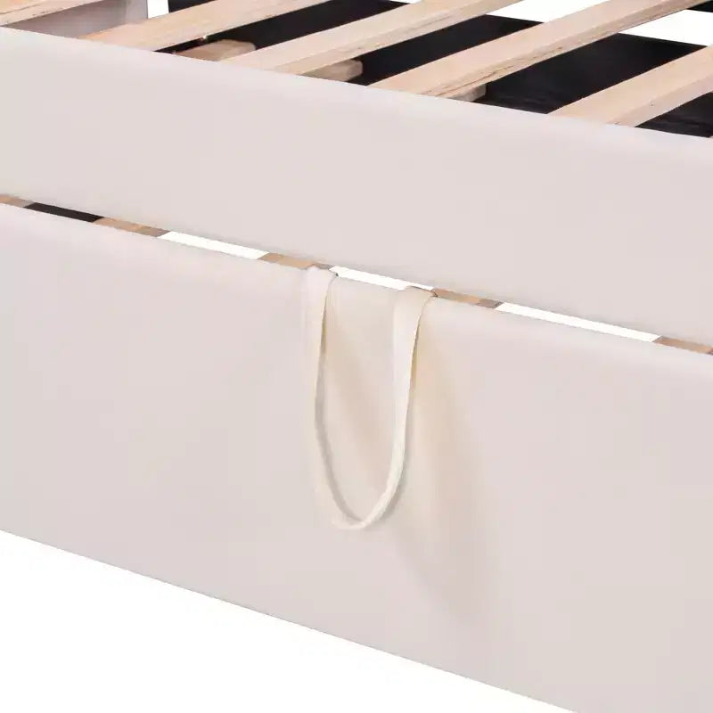 Divano letto imbottito Luxystar Twin to King con letto estraibile a scomparsa per soggiorno