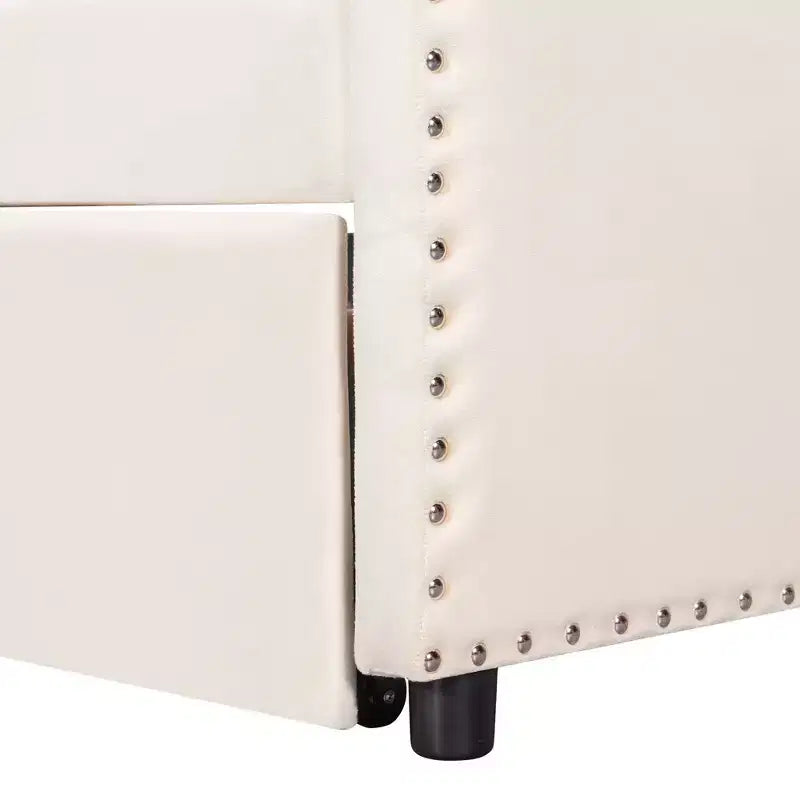 Divano letto imbottito Luxystar Twin to King con letto estraibile a scomparsa per soggiorno